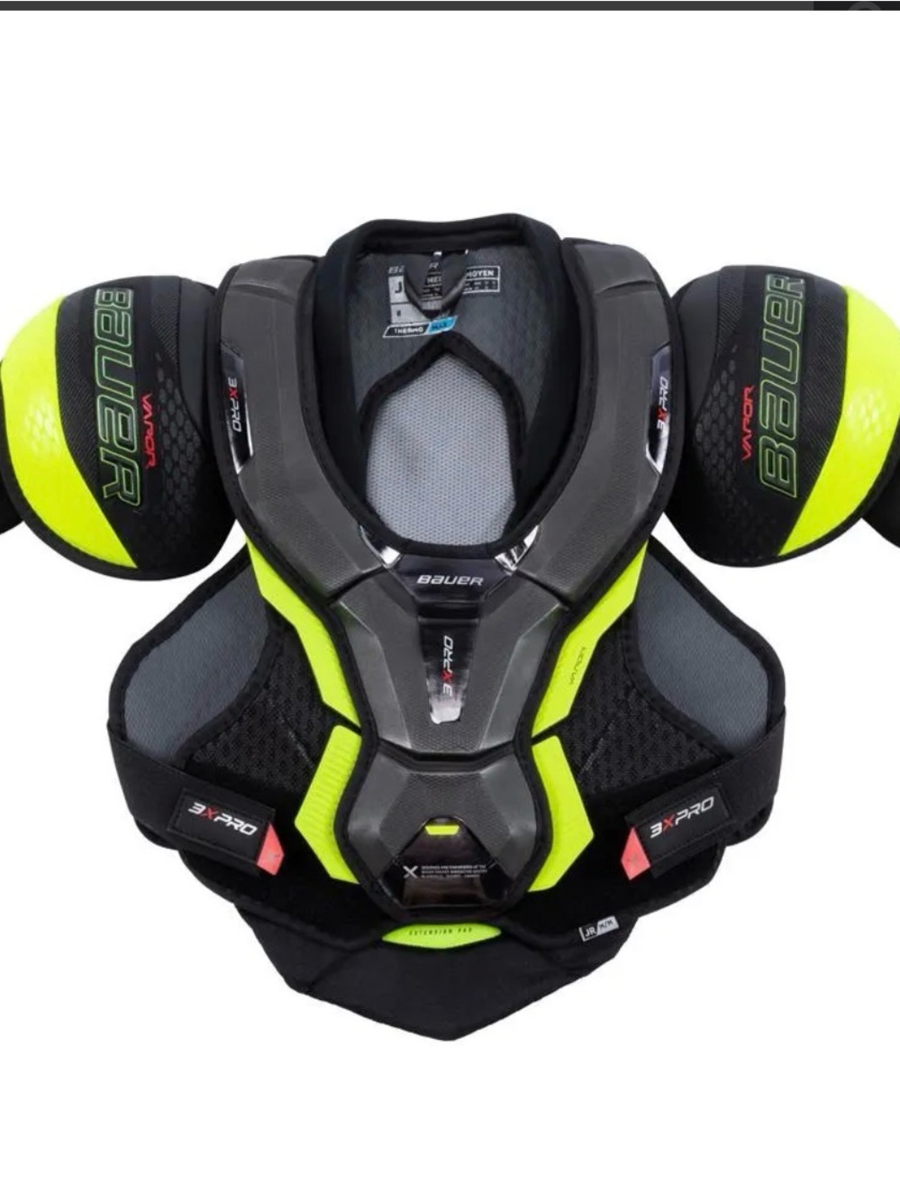 Bauer Hockey Shoulder Pads in Neon Yellow and Black